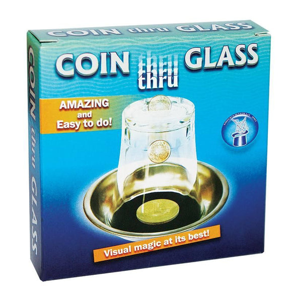 Coin thru Glass Magic Trick