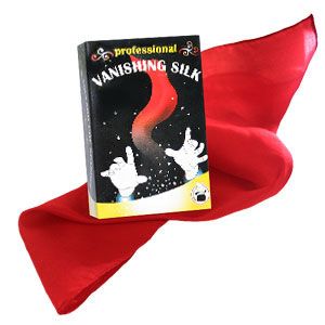 Vanishing Silk Hanky Magic Trick - Adult size hand