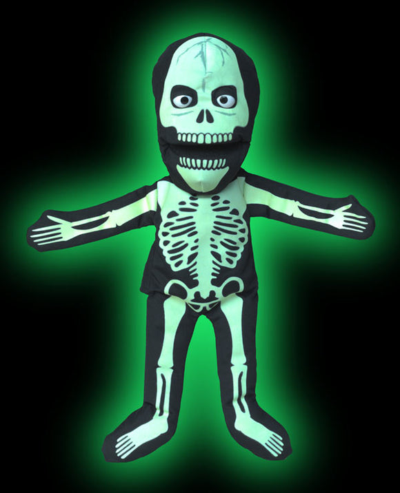 Skeleton small 36 cm Glow in the dark Hand Puppet (code 65)