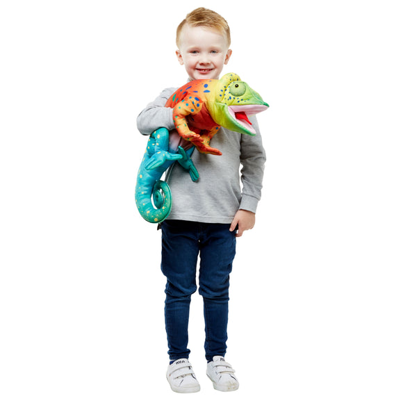 Coco the Chameleon Large Hand Puppet 56cm (code 181)