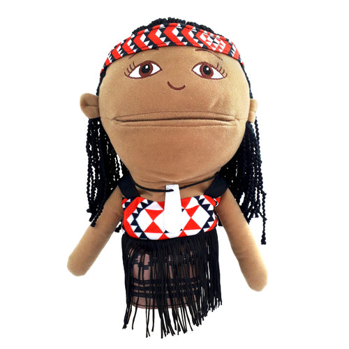 Maori Girl Hand Puppet 30 cm (code 203)